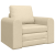 Canapea Pat 2 în 1 Crem 98x71x83 cm Material GartenMobel Dekor
