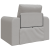 Canapea Pat 2 în 1 Gri Nor 98x71x83 cm Material textil GartenMobel Dekor