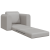Canapea Pat 2 în 1 Gri Nor 98x71x83 cm Material textil GartenMobel Dekor