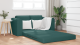 Canapea Extensibilă 2 în 1 Verde Închis 148x71x83 cm Fibră GartenMobel Dekor