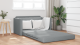 Canapea Sofa Bed 2-in-1 Gri deschis 124x71x78 cm GartenMobel Dekor
