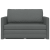 Canapea pat 2 în 1 gri închis 124x71x78 cm material textil GartenMobel Dekor