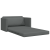 Canapea pat 2 în 1 gri închis 124x71x78 cm material textil GartenMobel Dekor