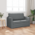 Canapea pat 2 în 1 gri închis 124x71x78 cm material textil GartenMobel Dekor