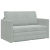 Canapea Pat 2-in-1 Gri deschis 124x204x61 cm Catifea GartenMobel Dekor