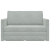 Canapea Pat 2-in-1 Gri deschis 124x204x61 cm Catifea GartenMobel Dekor
