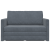 Canapea extensibilă 2 în 1 gri închis 124x204x61 cm Velur GartenMobel Dekor