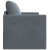 Canapea extensibilă 2 în 1 gri închis 124x204x61 cm Velur GartenMobel Dekor