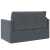 Canapea extensibilă 2 în 1 gri închis 124x204x61 cm Velur GartenMobel Dekor