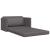 Canapea Pat Floor 2 în 1 Gri 124x71x78 cm Piele Artificială GartenMobel Dekor