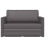 Canapea Pat Floor 2 în 1 Gri 124x71x78 cm Piele Artificială GartenMobel Dekor