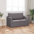 Canapea Pat Floor 2 în 1 Gri 124x71x78 cm Piele Artificială GartenMobel Dekor