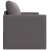 Canapea Pat Floor 2 în 1 Gri 124x71x78 cm Piele Artificială GartenMobel Dekor