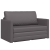 Canapea Pat Floor 2 în 1 Gri 124x71x78 cm Piele Artificială GartenMobel Dekor