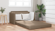 Canapea Pat 2 în 1 Cappuccino 124x71x78 cm Faux Leather GartenMobel Dekor