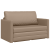 Canapea Pat 2 în 1 Cappuccino 124x71x78 cm Faux Leather GartenMobel Dekor