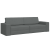 Canapea Pat 2-in-1 Gri Închis 245x150x60.5 cm Material GartenMobel Dekor