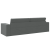 Canapea Pat 2-in-1 Gri Închis 245x150x60.5 cm Material GartenMobel Dekor