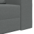 Canapea Pat 2-in-1 Gri Închis 245x150x60.5 cm Material GartenMobel Dekor