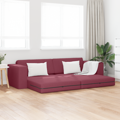 Canapea Pat 2 în 1 Bordó 245x150x60.5 cm GartenMobel Dekor