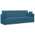 Sofa Pat 2 în 1 Albastru 213x144x60 cm Catifea GartenMobel Dekor