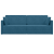 Sofa Pat 2 în 1 Albastru 213x144x60 cm Catifea GartenMobel Dekor