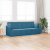 Sofa Pat 2 în 1 Albastru 213x144x60 cm Catifea GartenMobel Dekor