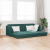 Canapea Pat 2 în 1 Verde Închis 213x144x60 cm Catifea GartenMobel Dekor