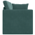 Canapea Pat 2 în 1 Verde Închis 213x144x60 cm Catifea GartenMobel Dekor