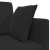 Canapea Pat 2 în 1 Neagră 213x144x60 cm Catifea GartenMobel Dekor