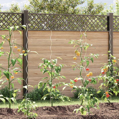Suporturi pentru plante spiralate , set de 20 bucăți, 150 cm, din oțel galvanizat GartenMobel Dekor