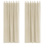Cortine Blackout  cu bucle de suspendare 2 buc Creme Catifea GartenMobel Dekor