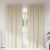 Cortine blackout  cu bucle de suspendare 2 buc crem catifea GartenMobel Dekor