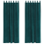 Cortine opace  cu bucle de agățare 2 buc Dark Green Velvet GartenMobel Dekor