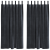 Cortine blackout  cu bucle de agățare 2 pcs Gri închis Catifea GartenMobel Dekor