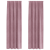 Perdele blackout  cu benzi de prindere 2 buc Dark Pink Catifea GartenMobel Dekor
