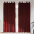 Cortine Blackout  cu bucle de suspendare 2 pcs Roșu Vin Catifea GartenMobel Dekor