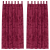 Draperii din catifea 2 buc cu decor deasupra Bordo 225x140 cm GartenMobel Dekor