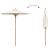 Umbrelă de grădină crem alb 180x230 cm Bambus GartenMobel Dekor