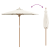 Parasol Grădină Crem 217x230 cm Bambus GartenMobel Dekor
