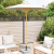 Parasol Grădină Crem 217x230 cm Bambus GartenMobel Dekor