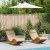 Parasol Grădină Alb Crem 240x260 cm Bambus GartenMobel Dekor