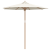 Parasol Grădină Alb Crem 240x260 cm Bambus GartenMobel Dekor