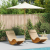 Parasol de grădină crem alb 270x260 cm bambus GartenMobel Dekor