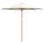 Parasol de grădină crem alb 270x260 cm bambus GartenMobel Dekor
