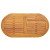 Blat de masă 100x50x2.2 cm Oval din lemn masiv de acacia GartenMobel Dekor