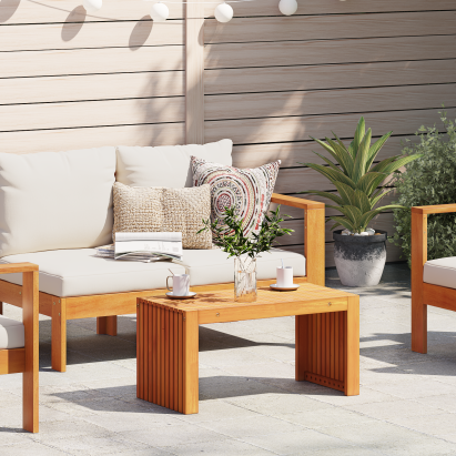 Masă de cafea 70x35x35 cm Lemn masiv Acacia GartenMobel Dekor