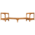 Împrejmuire pentru cadă cu hidromasaj Semicircular 272x120.5x55.5 cm Lemn solid de acacia GartenMobel Dekor