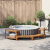 Împrejmuire pentru cadă cu hidromasaj Semicircular 272x120.5x55.5 cm Lemn solid de acacia GartenMobel Dekor