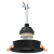 Spoturi încastrate 6 pcs Rotund GU10 Negru Ø91 mm GartenMobel Dekor
